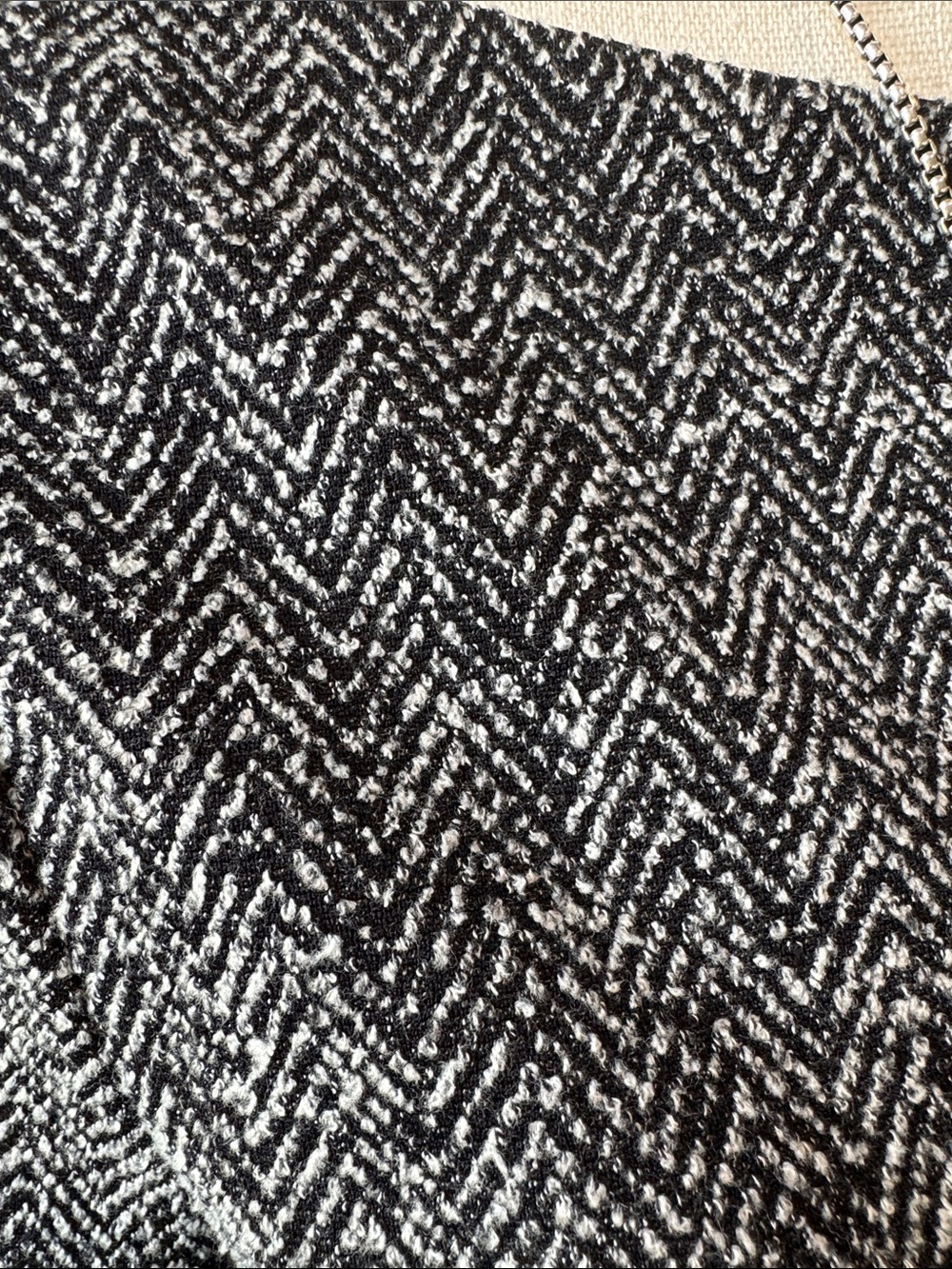 Banana Republic Long-Sleeve Boatneck Knit Herringbone Sheath Dress - Picture 6 of 10
